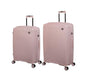 it luggage Spontaneous Soft Pink Set of 2-Large & Medium-28 & 24 inches Expandable Anti-Theft Zipper Polypropylene Hardsided with TSA Lock 8 Wheel Trolley Bag