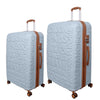 it luggage-Destinations-Pearl Blue-Set of 2-Large & Medium-28 & 24 inches-Expandable Hardsided Suitcase Travel Bag 8 Wheel Trolley Bag with TSA Lock & Wet Pouch Inside