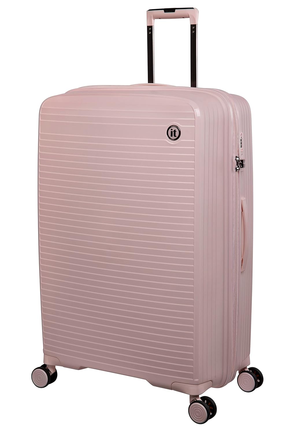 it luggage Spontaneous Soft Pink Set of 2- Large & Cabin-28 & 20 inches Expandable Anti-Theft Zipper Polypropylene Hardsided with TSA Lock 8 Wheel Trolley Bag
