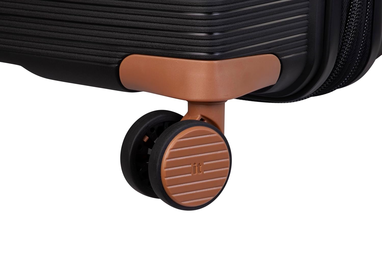 it luggage- Illustrious-Black-Cabin 20 inches Expandable Hard Case Beautiful Interior Carry-on 8 Wheel Trolley Bag