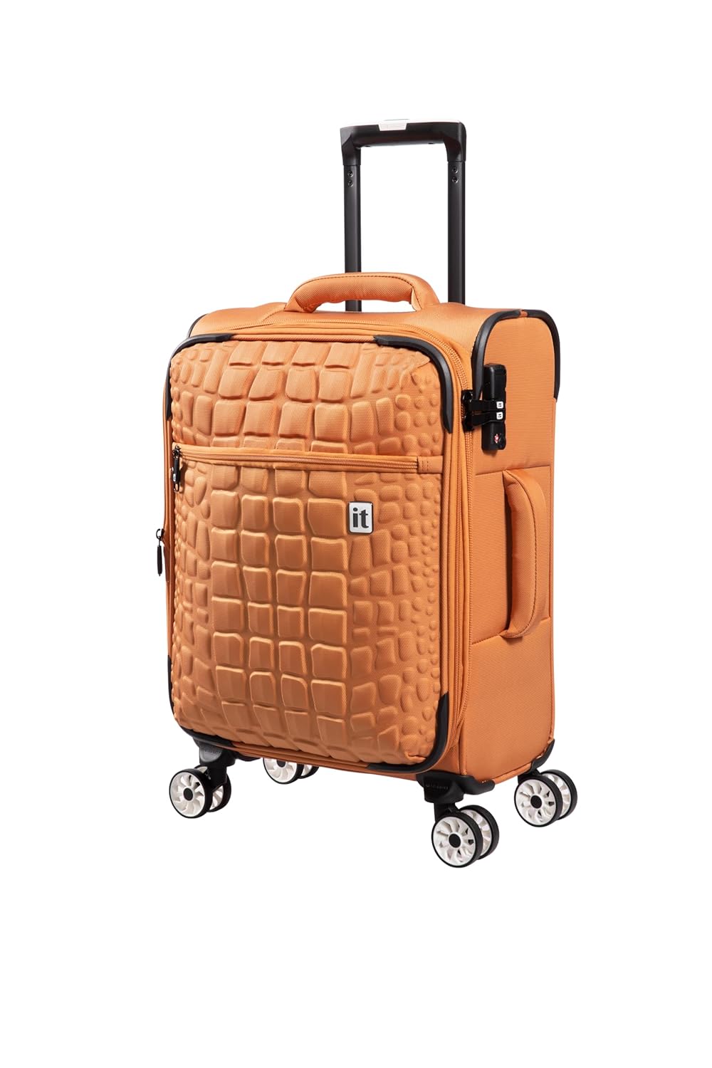 it luggage Reptilian- Yellow-Cabin-20 inches- Expandable -Softsided with TSA Lock 8 Wheel Trolley Bag