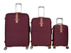 it luggage Shoreside Burgundy-Set of 3-Large, Medium & Cabin-28, 24 20 inches Expandable Cabin & Check-in Luggage with Wet Pouch Inside Hard Case Beautiful Interior 8 Wheel Trolley Bag