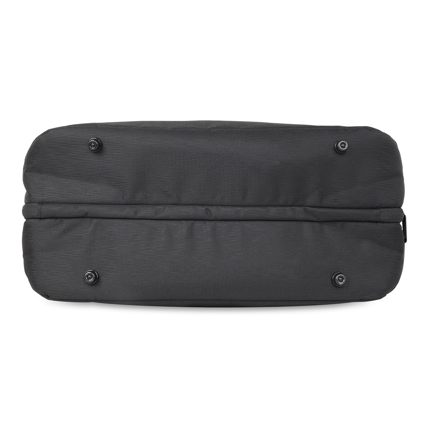 ft Elite Black Duffle Bag for Travel with Vegan Leather Trimmings Recessed USB Port Eco Responsible Light Weight with Padded Laptop Section, Mesh Pocket Inside Fashion Duffle Bag for Men and Women