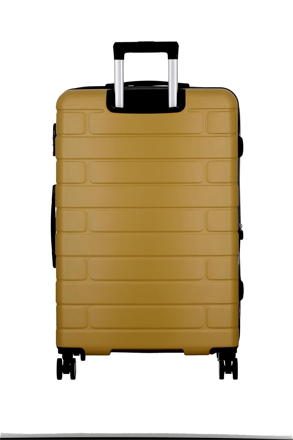 ESCO ES28-Mustard-Large-76cm Expandable Hardsided 8 Wheel Luggage with TSA Lock