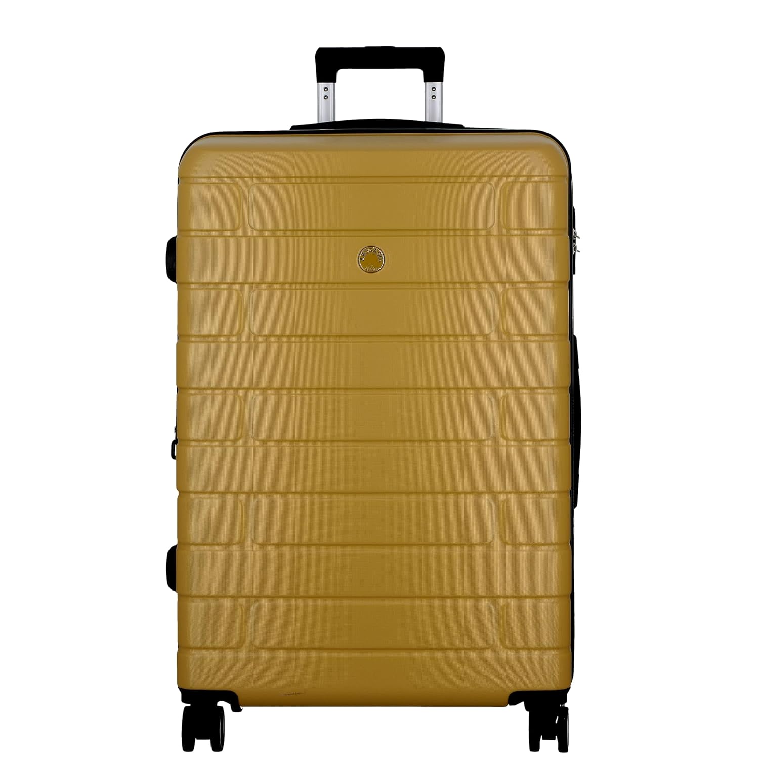 ESCO-Mustard Set of 2-Large & Medium-76,66 cm Expandable Hardsided 8 Wheel Luggage with TSA Lock