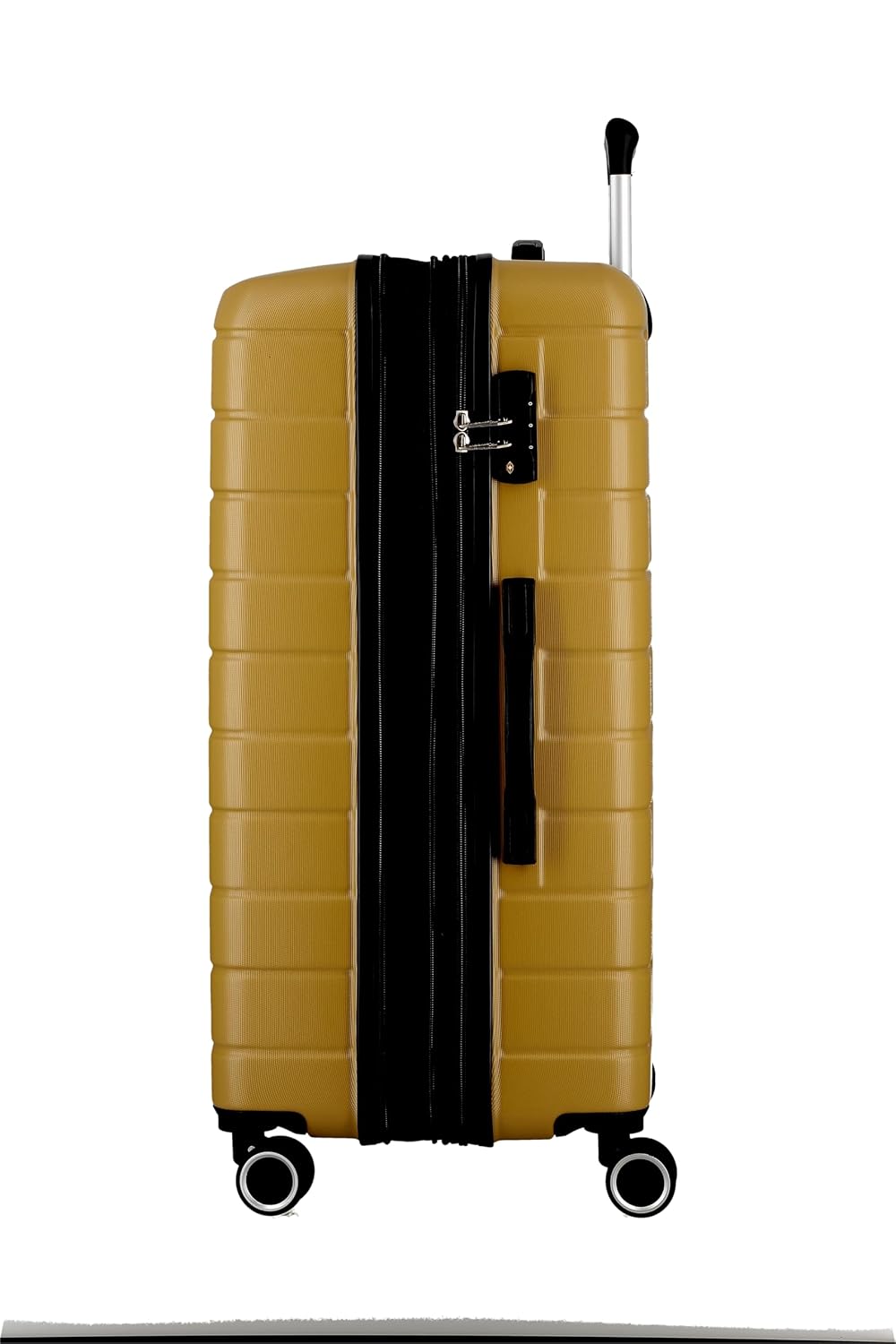 ESCO ES28-Mustard-Large-76cm Expandable Hardsided 8 Wheel Luggage with TSA Lock