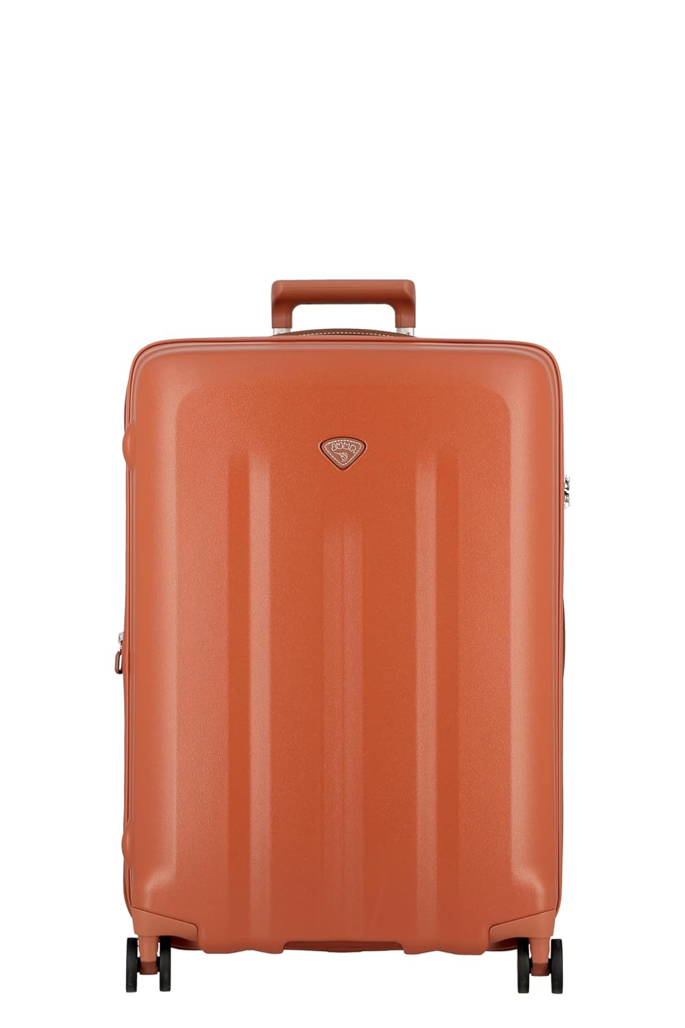 Uppsala RIGID-Terracota-Medium-69 cm Expandable Hardsided 8 Wheel Luggage with TSA Lock, Anti-Theft Zipper, Name Tag with Luggage Cover