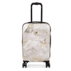 it luggage Sheen -Gold Grey Scale-Marble Effect Cabin-20 inches Expandable Polycarbonate Hardsided Suitcase Travel Bag 8 Wheel Trolley-54.5 cm