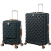 it luggage Indulging Dark Green -Set of 2-Large & Cabin-28 & 20 inches Expandable Cabin with Padded Laptop Section & Check-in Luggage Hard Case Beautiful Interior 8 Wheel Trolley Bag