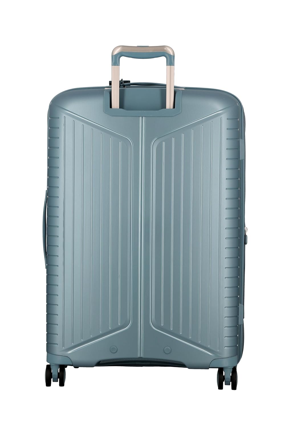 EVAE-Light Blue-Set of 3-Large, Medium & Cabin-76,66,55cm Expandable Hardsided 8 Wheel Luggage with TSA Lock, Shoe Pouch, Wet Pouch, Laundry Bag and Silicone Name tag