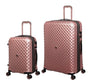it luggage-Glitzy-Metallic Rose Gold Set of 2-Large & Cabin-28 & 20 inches Expandable Hard case Carry-on & Check-in Luggage Beautiful Interior 8 Wheel Trolley Bag with TSA Lock & Wet Pouch Inside