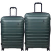 it luggage Legion Forest Green-Set of 2- Large & Medium -80 & 70 cms Expandable Hardsided 8 Wheel Trolley Luggage with TSA Lock
