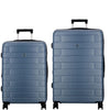 JUMP ESCO-Blue-Set of 2-Large & Medium-76,66 cm Expandable Hardsided 8 Wheel Luggage with TSA Lock