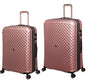 it luggage-Glitzy-Metallic Rose Gold Set of 2-Large & Medium-28 & 24 inches Expandable Hard case Beautiful Interior Check-in Luggage 8 Wheel Trolley Bag with TSA Lock & Wet Pouch Inside
