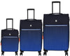 it luggage The Lite-Blue- Set of 3-Large, Medium & Cabin-20,24,28 inches Expandable Softsided with TSA Lock 8 Wheel Trolley Bag