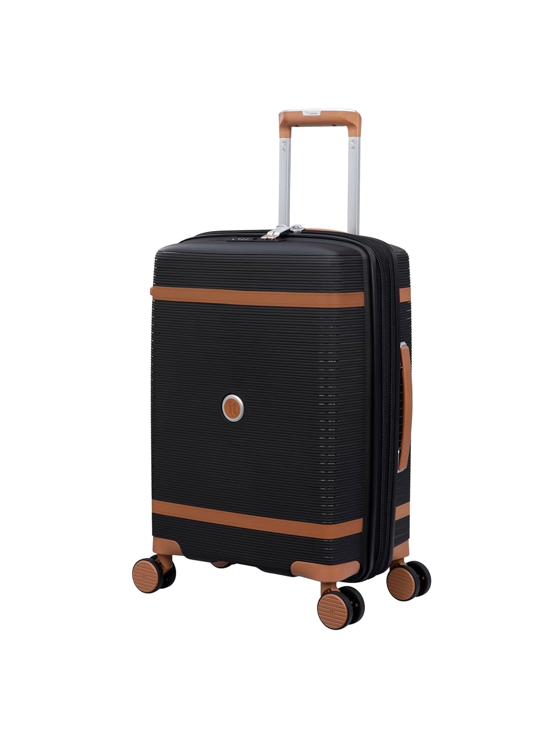 it luggage- Illustrious-Black-Cabin 20 inches Expandable Hard Case Beautiful Interior Carry-on 8 Wheel Trolley Bag