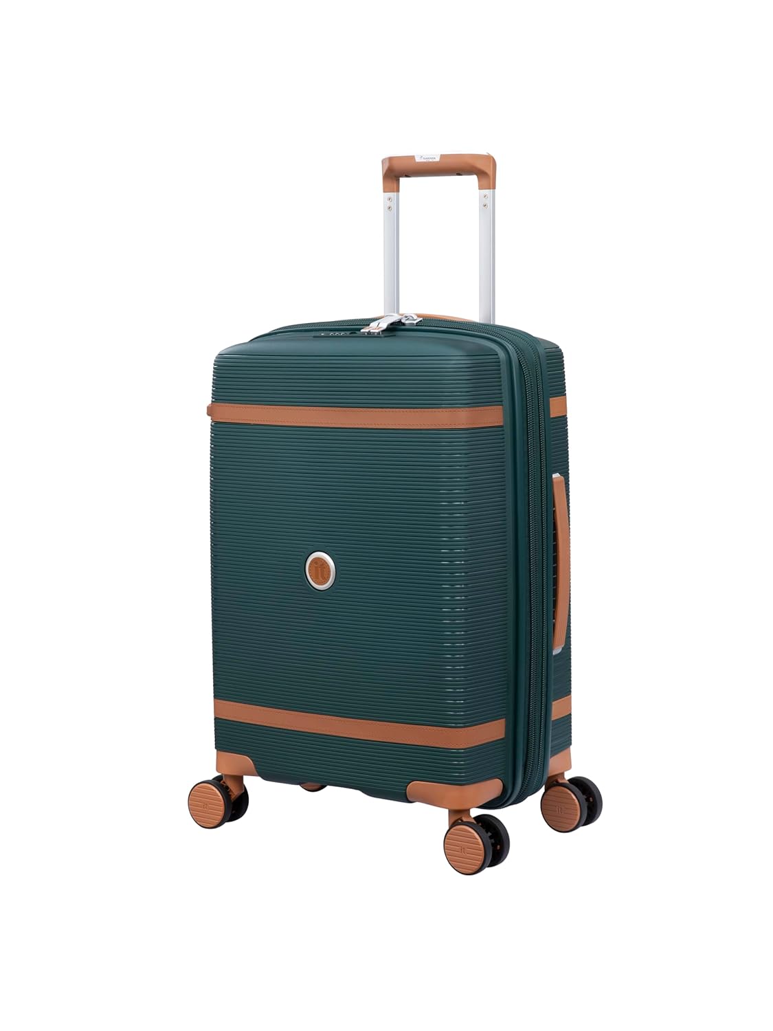 it luggage- Illustrious-Dark Green-Cabin 20 inches Expandable Hard Case Beautiful Interior Carry-on 8 Wheel Trolley Bag