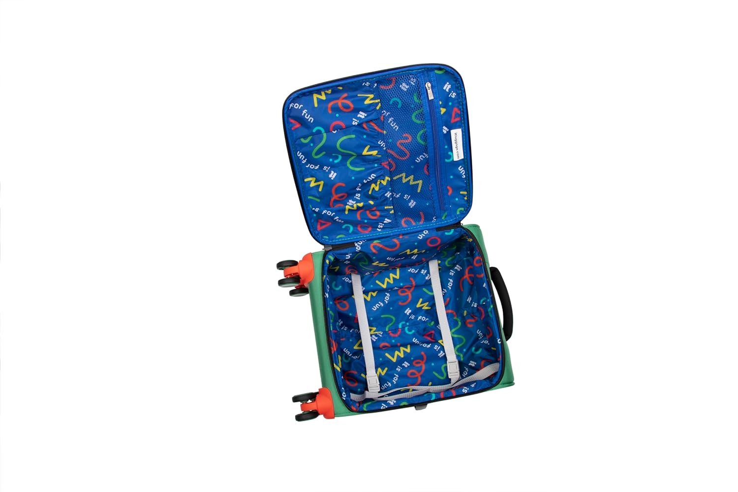 it luggage-Dino Roar-Irish Green-Underseater-18 inches-Kids Luggage- Soft case-Travel Bag-8 Wheel Trolley Bag