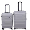it luggage Legion Silver Grey-Medium & Cabin-70,54 cms Expandable Hardsided 8 Wheel Trolley Luggage with TSA Lock