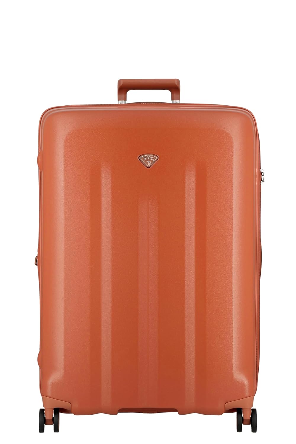 JUMP Uppsala RIGID-Terracota-Large-76cm Expandable Hardsided 8 Wheel Luggage with TSA Lock, Anti-Theft Zipper, Name Tag and with Luggage Cover