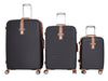 it luggage Shoreside Coffee Brown-Set of 3-Large, Medium and Cabin-28,24,20 inches Expandable Cabin & Check-in Luggage with Wet Pouch Inside Hard Case Beautiful Interior 8 Wheel Trolley Bag
