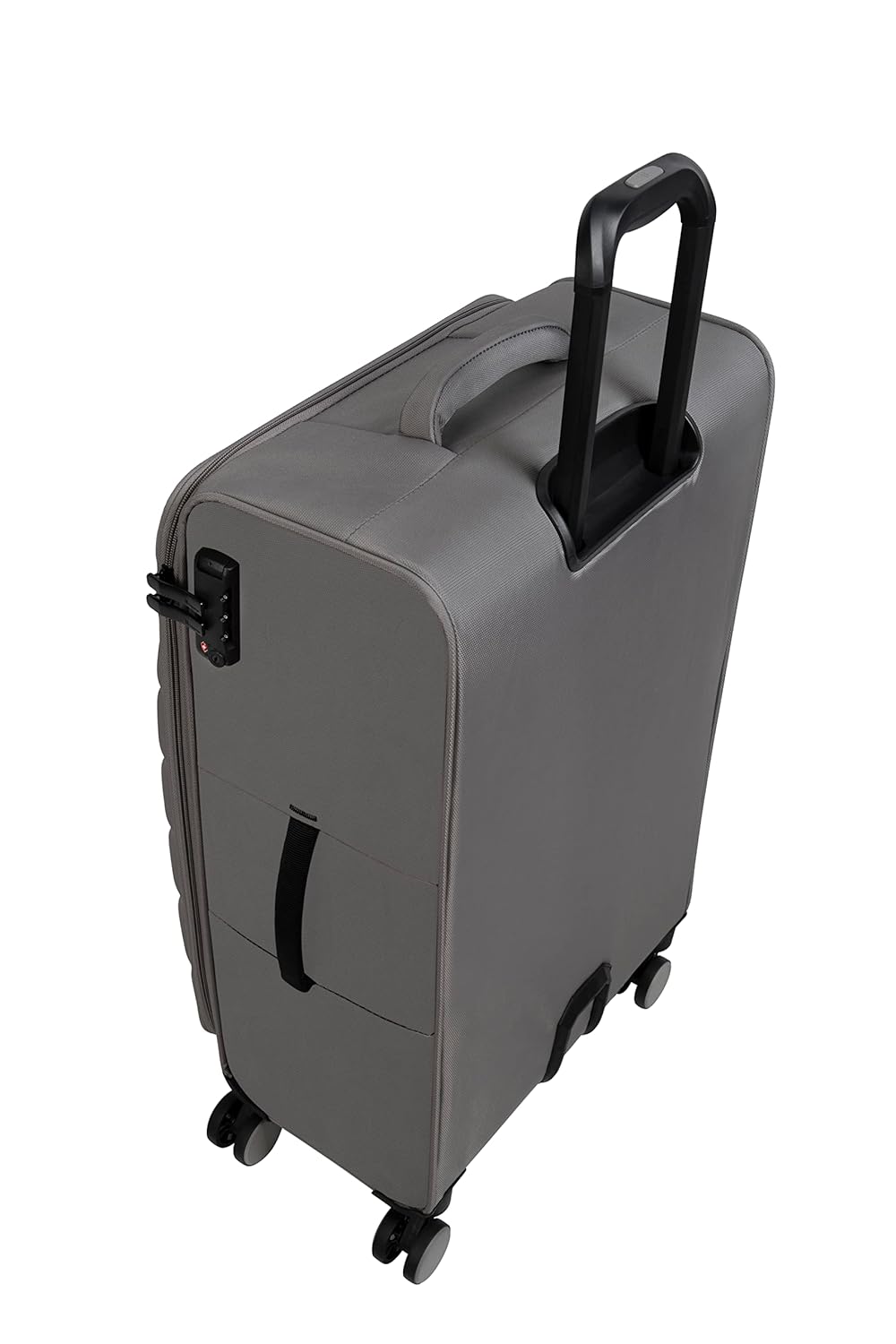 it luggage Census Grey Medium-71cm Softsided 8 Wheel Trolley Bag Luggage with TSA Lock Carry-on Bag