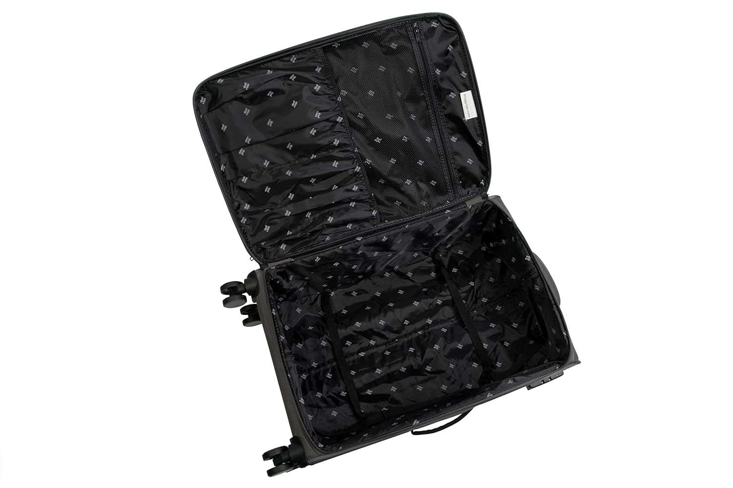 it luggage Citywide Charcoal Grey Cabin-55cm Softsided 8 Wheel Trolley Bag with TSA Lock