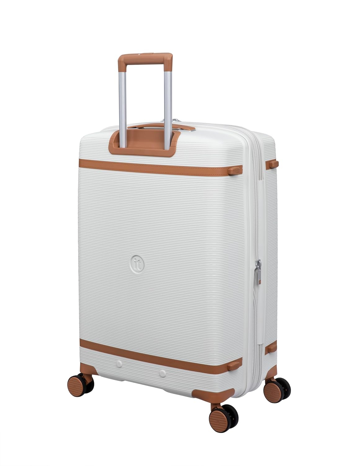 it luggage Illustrious Greyish White-Set of 3-Large, Medium & Cabin-28,24 & 20 inches Expandable Check-in Luggage Hard Case Beautiful Interior 8 Wheel Trolley Bag