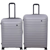 it luggage Legion Silver Grey-Set of 2- Large & Medium -80 & 70 cms Expandable Hardsided 8 Wheel Trolley Luggage with TSA Lock