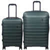 it luggage Legion Forest Green- Set of 2- Large & Cabin -80, 54 cms Expandable Hardsided 8 Wheel Trolley Luggage with TSA Lock