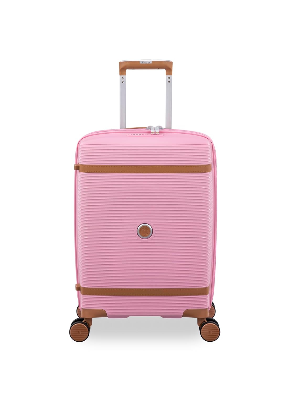 it luggage- Illustrious-Rose Pink-Cabin 20 inches Expandable Hard Case Beautiful Interior Carry-on 8 Wheel Trolley Bag