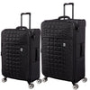 it luggage Reptilian-Black-Combo- Large & Medium-28 & 24 inches- Expandable- Softsided with TSA Lock 8 Wheel Trolley Bag