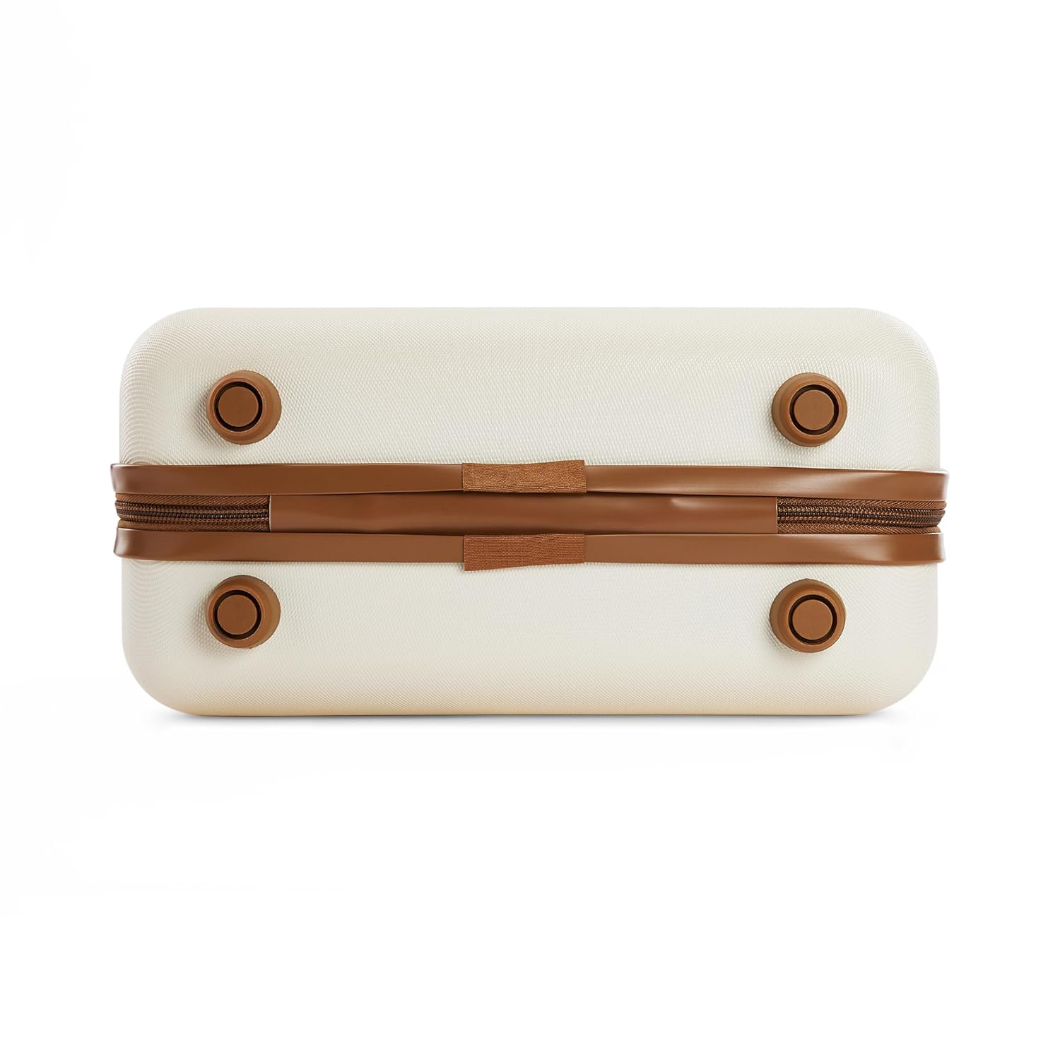 it luggage- Vanity Case-Indulging Cream with Tan trimmings Beautiful Interior Hand bag Cosmetic box Hardsided 30cms