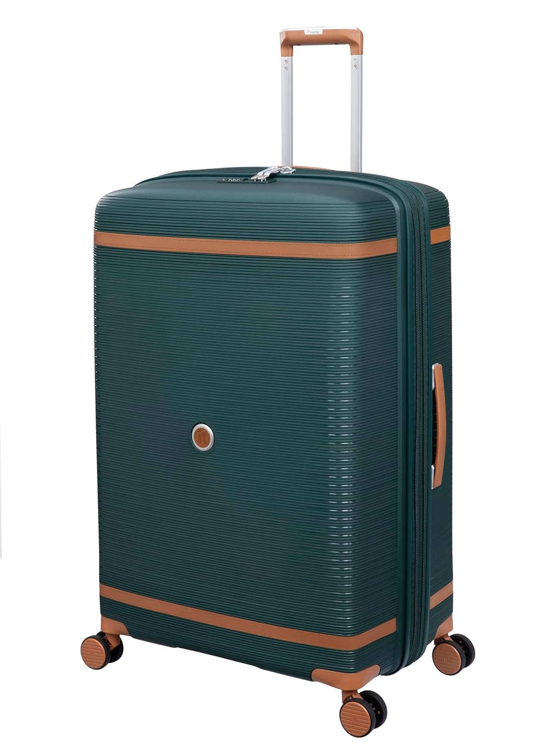 it luggage Illustrious Dark Green-Large-28 inches Expandable Check-in Luggage Hard Case Beautiful Interior 8 Wheel Trolley Bag