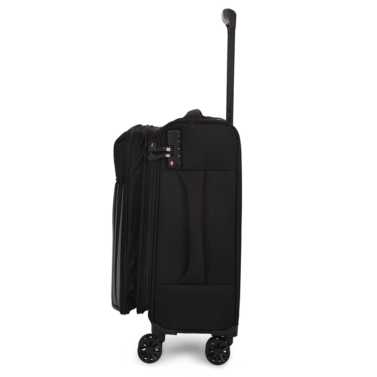 it luggage The Lite- Black -Cabin-20 inches Expandable Softsided with TSA Lock 8 Wheel Trolley Bag
