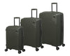 it luggage Spontaneous Olive Set of 3-Large, Medium & Cabin-20,24,28 inches Expandable Anti-Theft Zipper Polypropylene Hardsided with TSA Lock 8 Wheel Trolley Bag