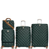 it luggage Indulging Dark Green -Set of 4-11,28,24,20 inches Cabin Non-Expandable with Padded Laptop Section & Expandable Medium & Large Hard Case Beautiful Interior 8 Wheel Trolley Bag