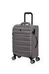 it luggage Census Grey Cabin-55cm Softsided 8 Wheel Trolley Bag Luggage with TSA Lock Carry-on Bag