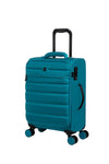 it luggage Census-Teal Blue Cabin-55cm Softsided 8 Wheel Trolley Bag with TSA Lock Carry-on Luggage