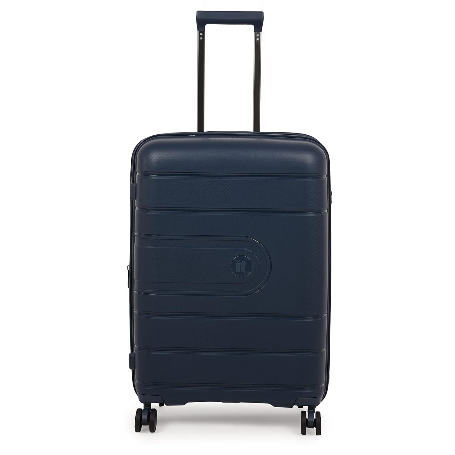 it luggage EcoTough Blue Medium-24 inches Expandable Eco-Friendly Polypropylene Hardsided with TSA Lock & Wet Pouch Inside 8 Wheel Trolley Bag