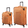 it luggage Reptilian-Yellow- Large & Cabin-28 & 20 inches- Expandable- Softsided with TSA Lock 8 Wheel Trolley Bag