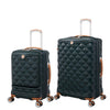 it luggage-Indulging-Dark Green-Set of 2-24 & 20 inches-Medium & Cabin-Expandable Hard Case Beautiful Interior Cabin with Laptop Section & Check-in Luggage 8 Wheel Trolley Bag