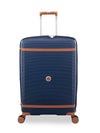 it luggage-Illustrious-Dark Blue-24 inches-Medium-Expandable Hard Case Beautiful Interior Check-in Luggage 8 Wheel Trolley Bag
