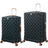 it luggage Indulging Dark Green -Set of 2-Large & Medium-28 & 24 inches Expandable Check-in Luggage Hard Case Beautiful Interior 8 Wheel Trolley Bag