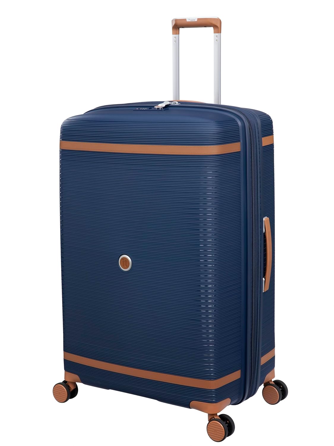 it luggage Illustrious Dark Blue-Large-28 inches Expandable Check-in Luggage Hard Case Beautiful Interior 8 Wheel Trolley Bag
