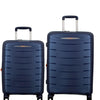 FURANO 2 Set of 2- Midnight Blue-Medium & Cabin-66, 55cm Expandable Hardsided 8 Wheel Luggage with TSA Lock