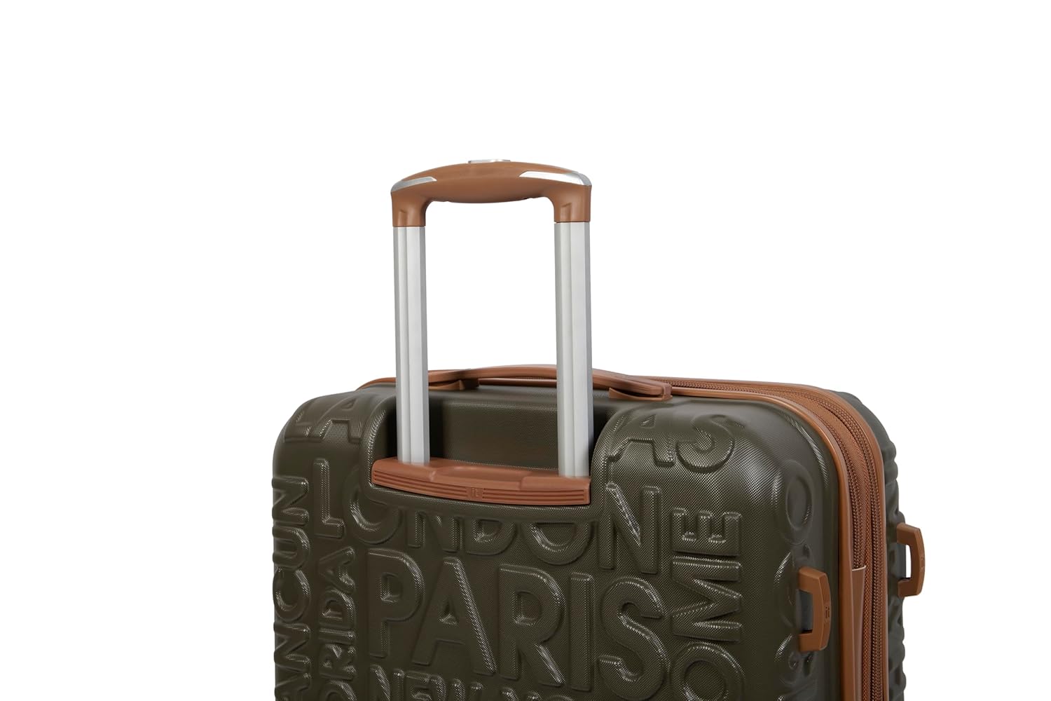 it luggage-Destinations-Dark Olive-Cabin-20 inches-Expandable Hardsided Suitcase Travel Bag 8 Wheel Trolley Bag with TSA Lock & Wet Pouch Inside