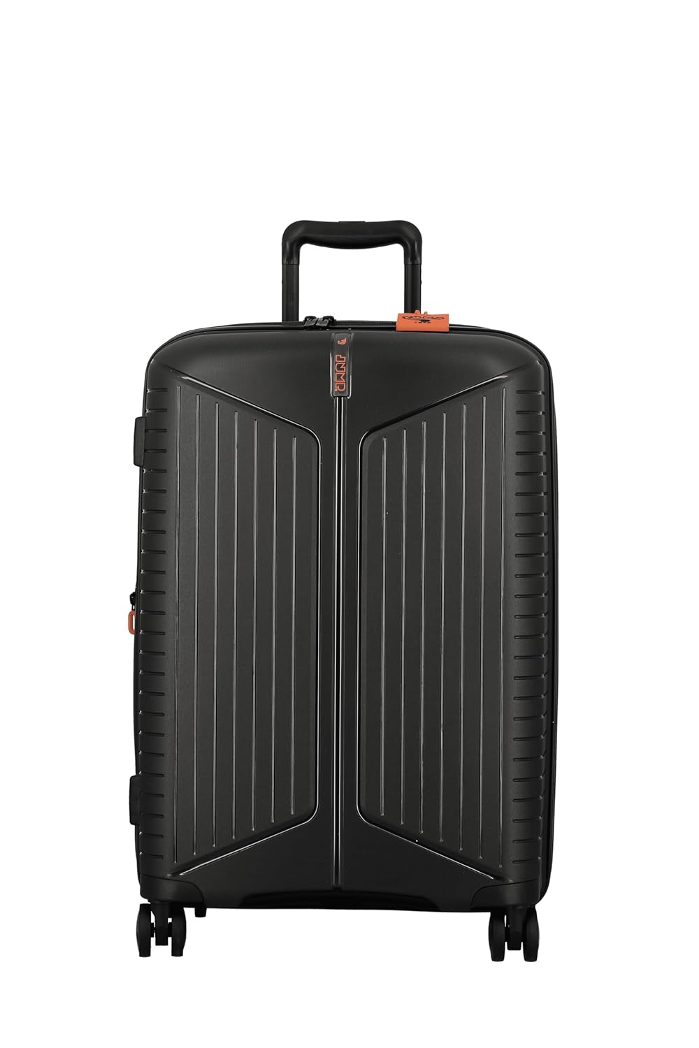 JUMP EVAE EV24 Metallic Dark Grey-Medium-66cm Expandable Hardsided 8 Wheel Luggage with TSA Lock, Anti Theft Zipper, Shoe Pouch, Wet Pouch, Laundry Bag and Silicone Name tag