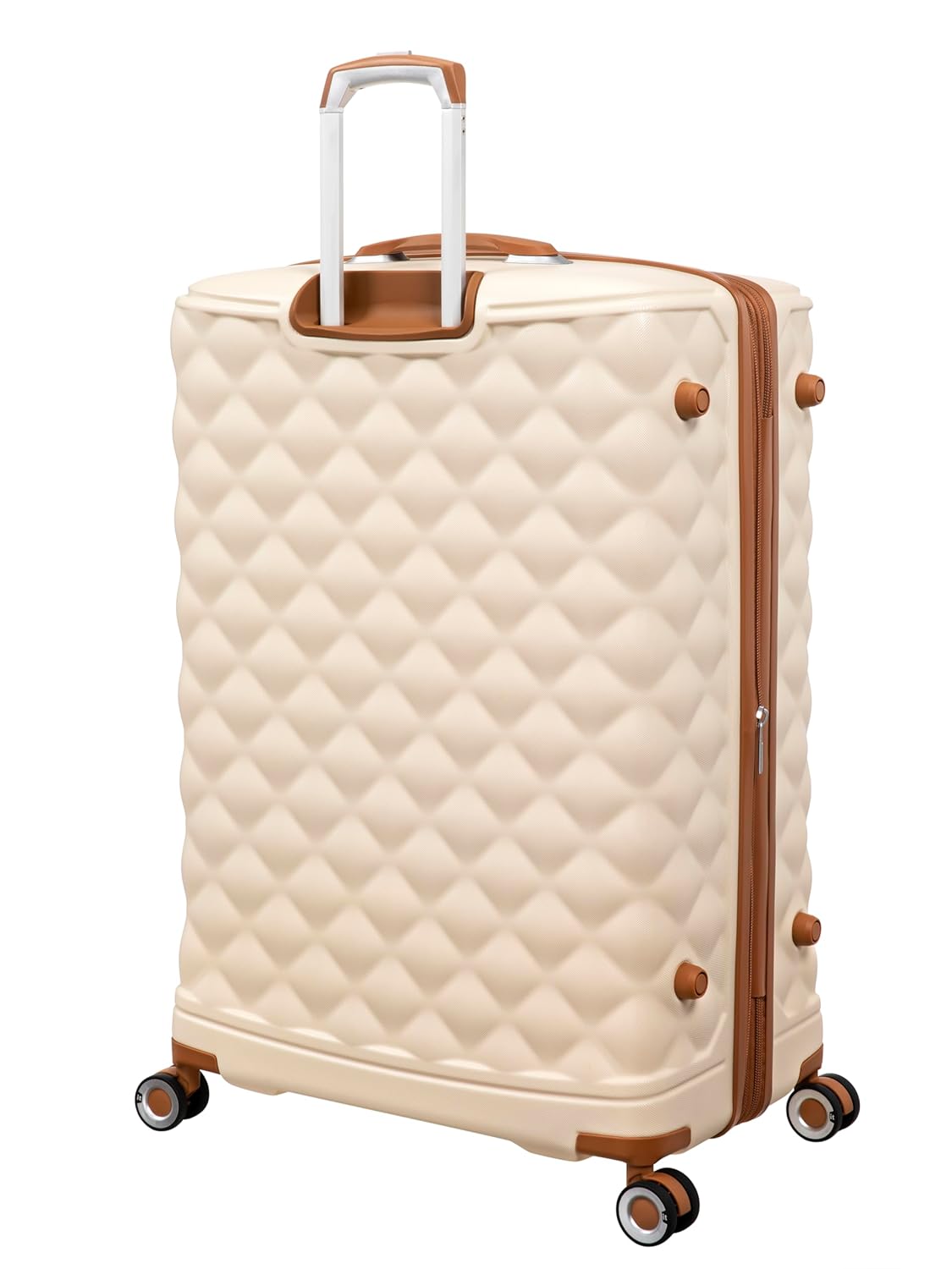 it luggage Indulging Cream-Set of 2-Large & Cabin-28 & 20 inches Expandable Cabin with Padded Laptop Section & Check-in Luggage Hard Case Beautiful Interior 8 Wheel Trolley Bag