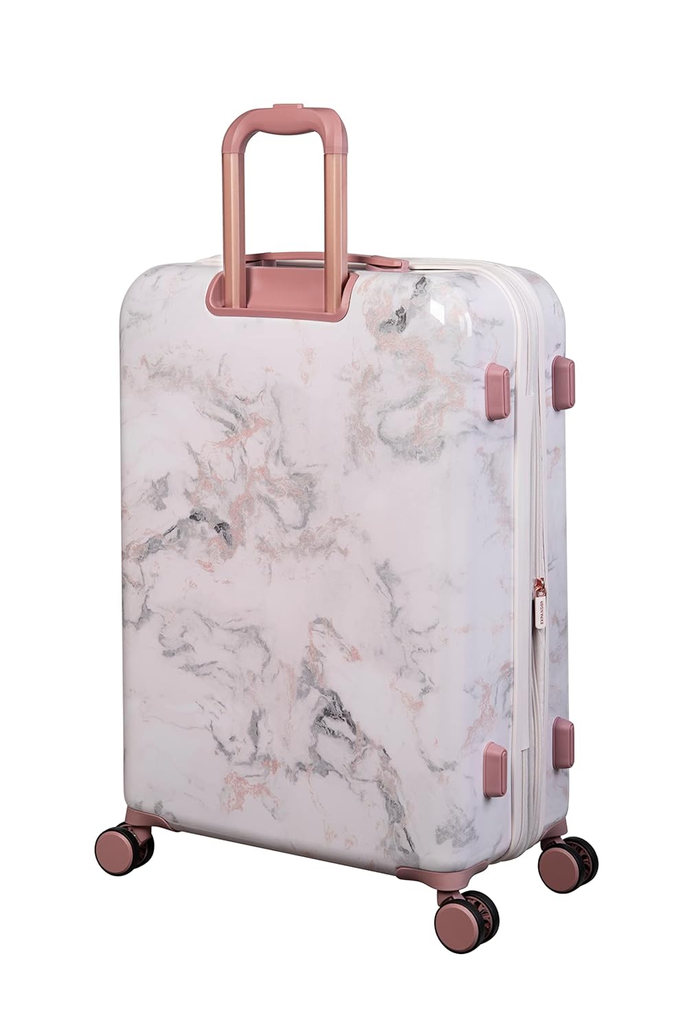 it luggage Sheen-Marmo Rose-Marble Effect-Set of 2-Medium & Cabin-24,20 inches Expandable Polycarbonate Hardsided Suitcase Travel Bag 8 Wheel Trolley Bag with TSA Lock-70,54 cm